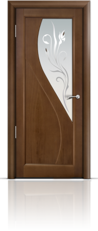 Дверь Мильяна серия Стелла модель Яна Палисандр модельное стекло