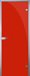 Стеклянная дверь Red (красная)