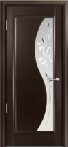Дверь Мильяна серия Стелла модель Элиза Венге модельное стекло 